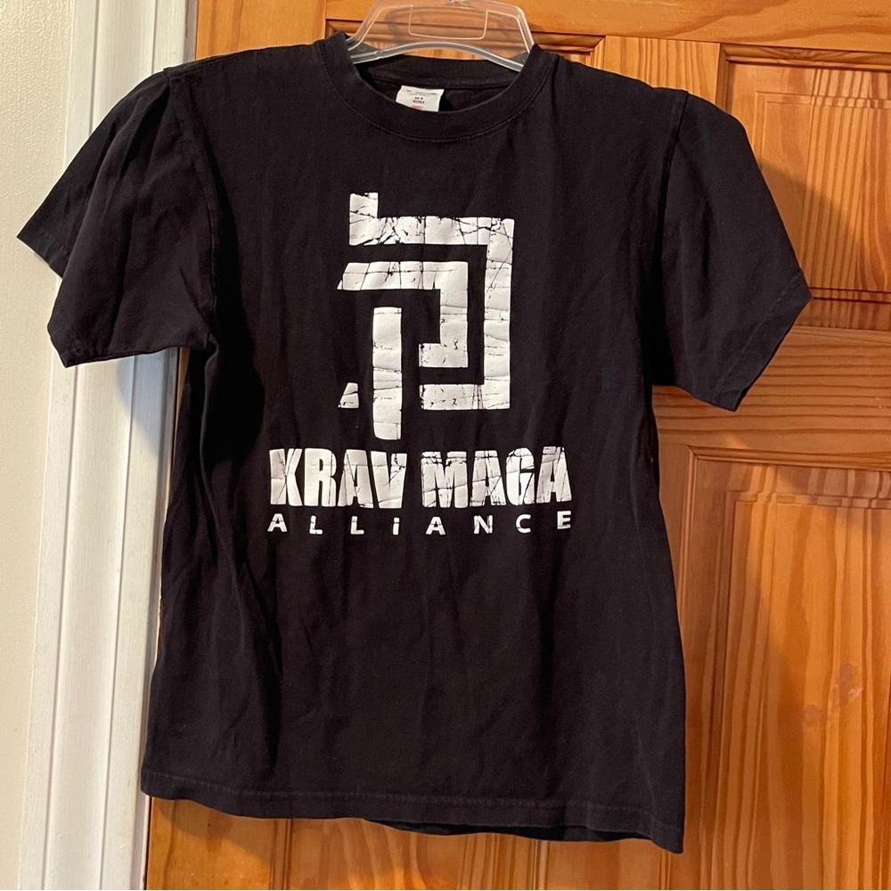 Black Short Sleeve Krav Maga Graphic Tee
